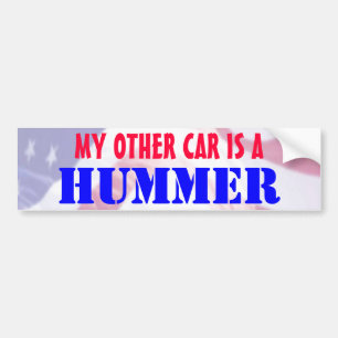 Min annan bil är en Hummer Bildekal
