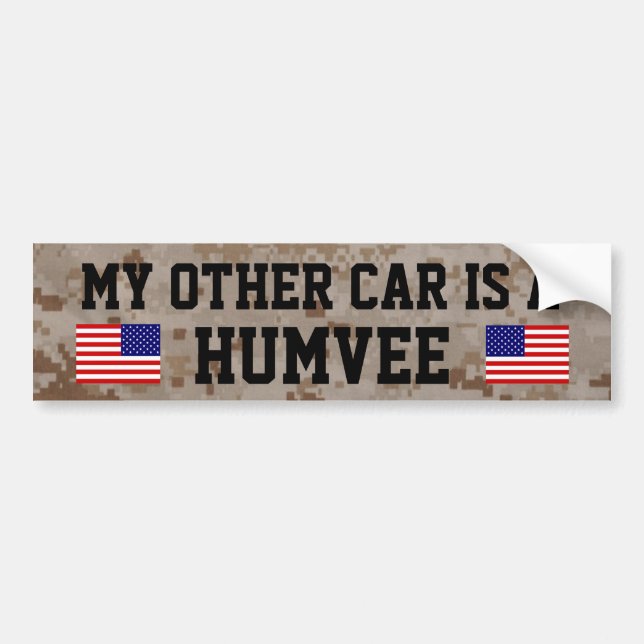 Min annan bil är en Humvee (HMMWV) Bildekal (Framsidan)