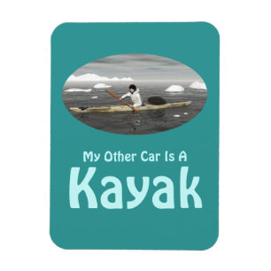 Min annan bil är en kajak magnet