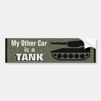 Min annan bil är en rolig tank bildekal