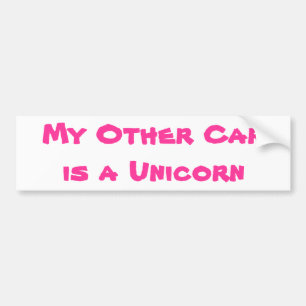 Min annan bil är en Unicorn Bildekal