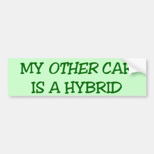 Min annan bil är ett hybrid- bildekal