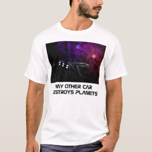 Min annan bil förstör planet tee shirt