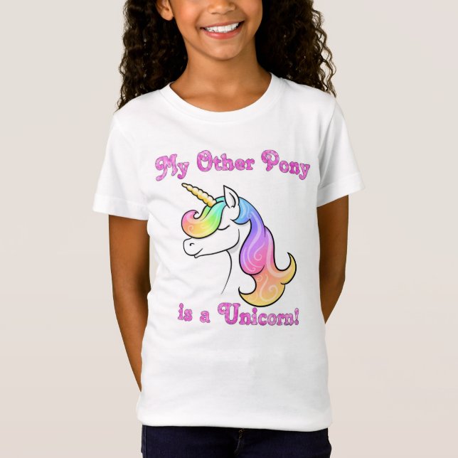 Min annan ponny är en UnicornungeTshirt Tee (Framsida)