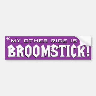 Min annan ritt är en Broomstick Bildekal