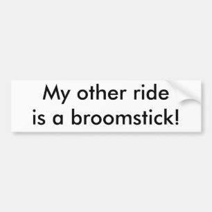 Min annan ritt är en broomstick! bildekal