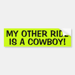 MIN ANNAN RITT ÄR EN COWBOY! BILDEKAL