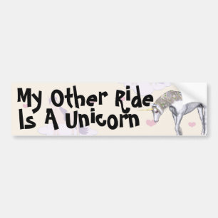 Min annan ritt är en Unicornbildekal Bildekal