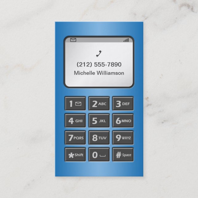 Min annan telefon - personliga telefonkort för (Framsida)