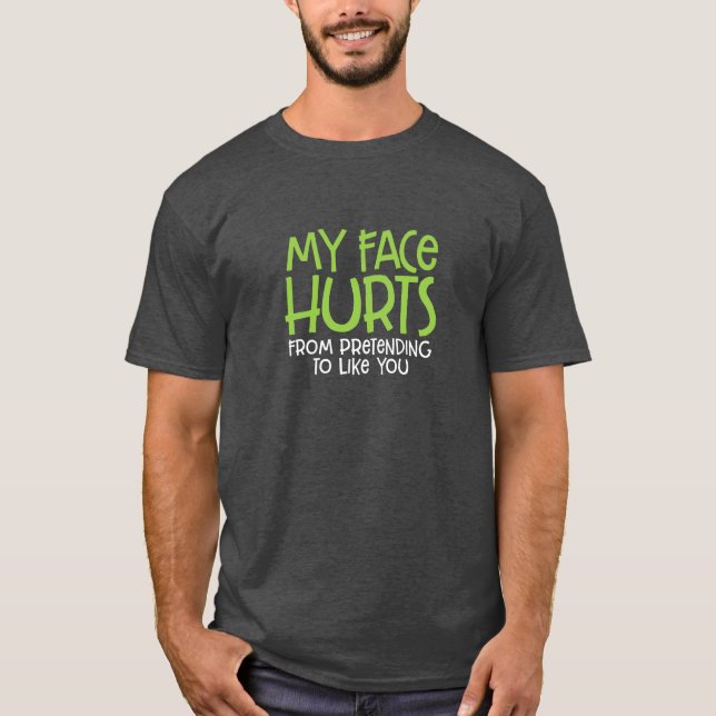 Min Ansikte Ontr... T Shirt (Framsida)