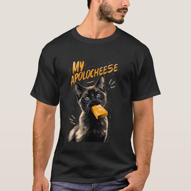 Min Apoloost Pun Kitten Siamese Cat T Shirt (Framsida)