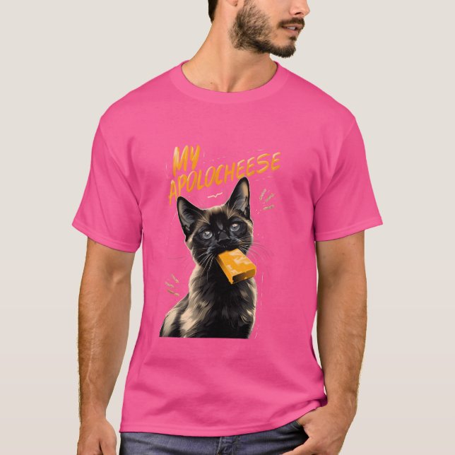 Min Apoloost Pun Kitten Siamese Cat T Shirt (Framsida)