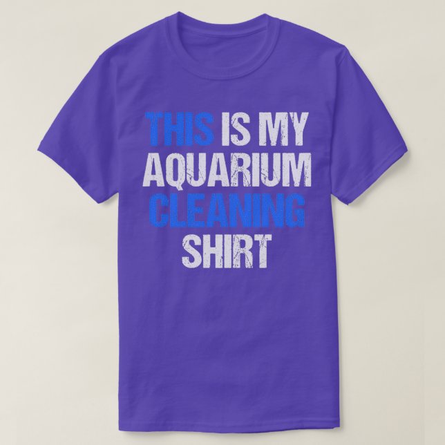 Min Aquarium Städning Fishkeeper T Shirt (Design framsida)
