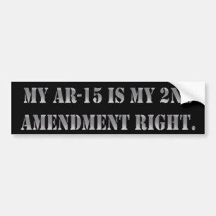 Min AR-15 är min 2nd högra rättelse Bildekal