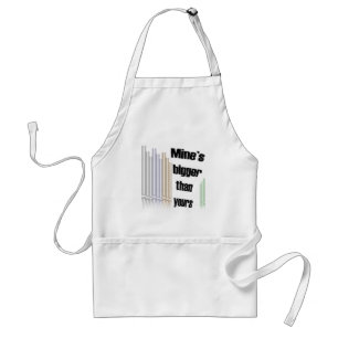 Min är större än din organapron förkläde