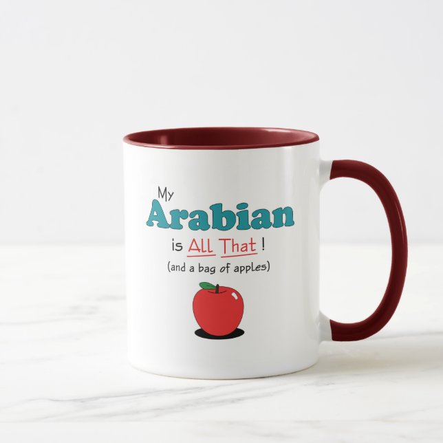 Min arab är all det! Rolig häst Mugg (Höger)