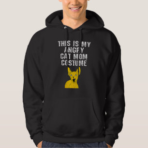 Min Arg Cat Mamma Costume Sphynx Retro 80-talet Hoodie