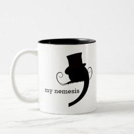 Min ärkefiende, den skurkaktiga kommatecken Två-Tonad mugg