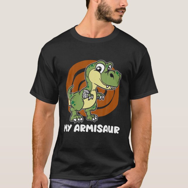 Min Armisaur - Dinosaur med Brken Arm T Shirt (Framsida)