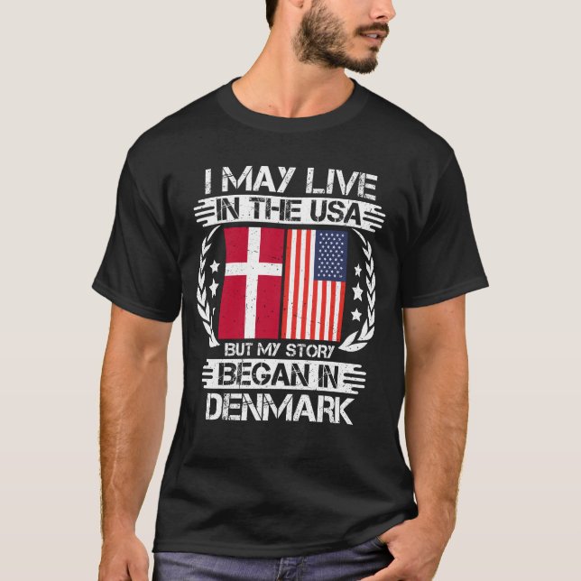 Min artikel började i Danmark T Shirt (Framsida)