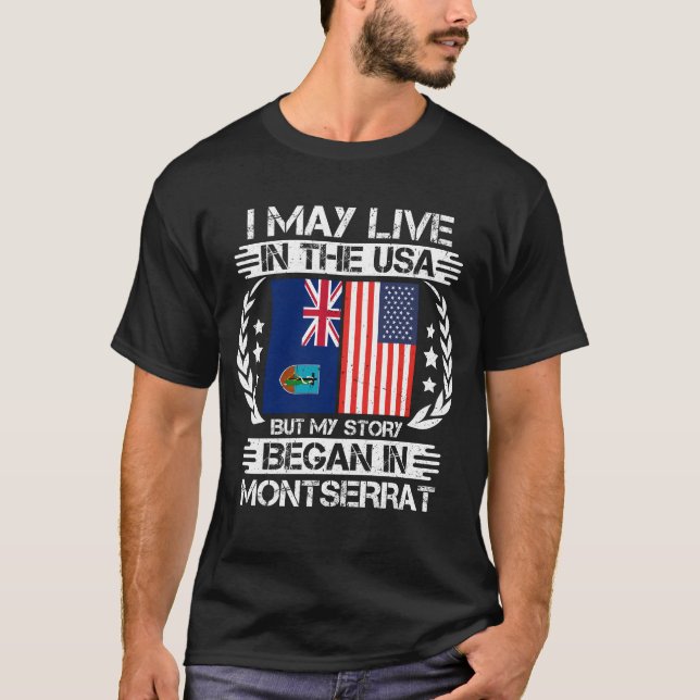 Min artikel börjar i Montserrat T Shirt (Framsida)