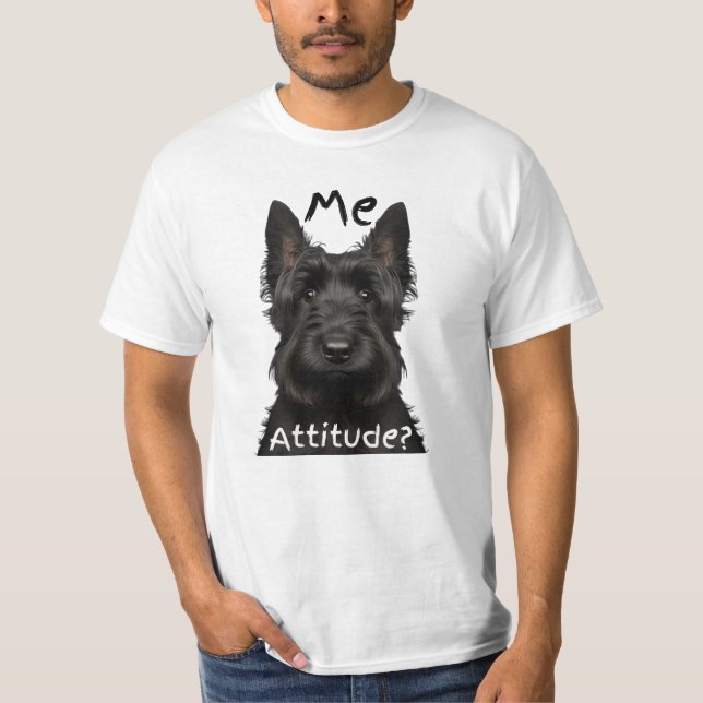 Min Attityd? Scottish Terrier T-Shirt (Framsida)