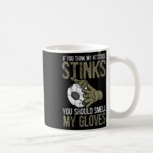 Min attityd stinker handskar fotboll fotboll målva kaffemugg