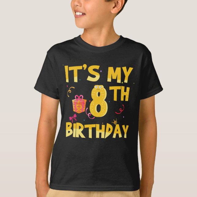 Min åttonde födelsedag t shirt (Framsida)