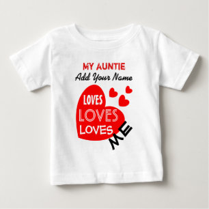 Min Auntie Älska Me med beställnings- text V01 f T Shirt