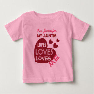 Min Auntie Älska Me med beställnings- text V02 f T Shirt