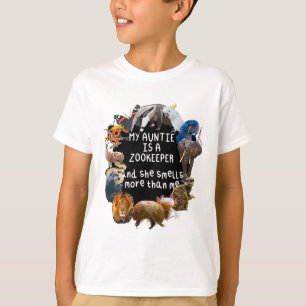 Min Auntie är en Zookeeper T Shirt
