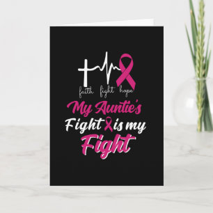 Min Auntie-kamp är min kamp Cancer Awareness Kort