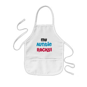 Min Auntie Vagga Tshirts och gåvor Barnförkläde
