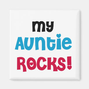 Min Auntie Vagga Tshirts och gåvor Magnet