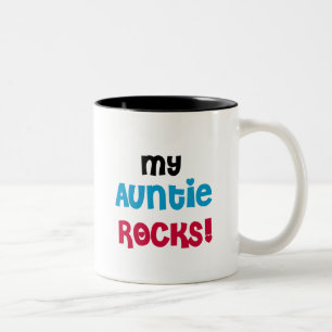 Min Auntie Vagga Tshirts och gåvor Två-Tonad Mugg