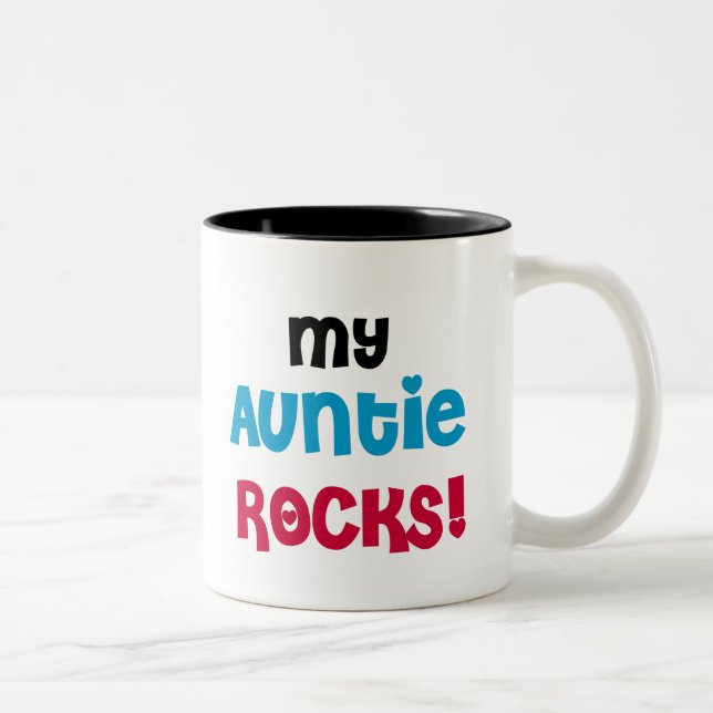 Min Auntie Vagga Två-Tonad Mugg (Höger)