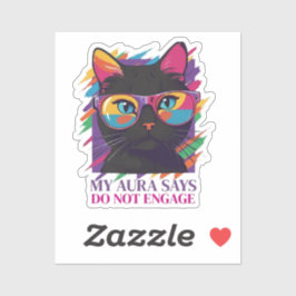 Min Aura Säger Sticker Klistermärken
