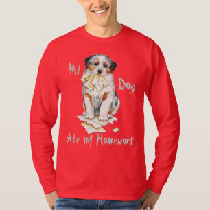 Min Aussie åt min läxa Tee