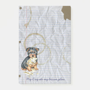 Min australiska terrier Ate My Lesson Plan Post-it Block