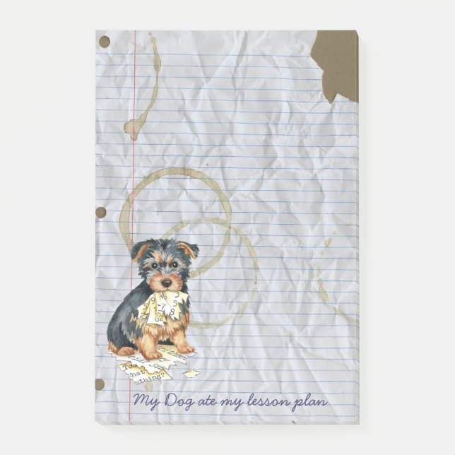 Min australiska terrier Ate My Lesson Plan Post-it Block (Framsida)