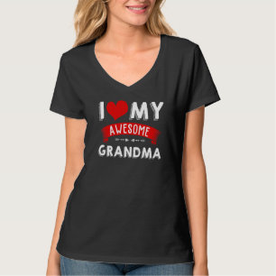 Min Awesomemorma Fantastisk som min mormor Heart M T Shirt