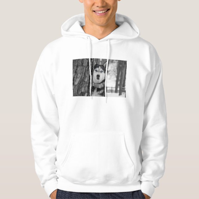 Min Baby blue Öga Sweatshirt Med Luva (Framsida)