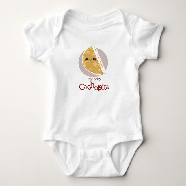 Min baby Cachapita-bodykostym T Shirt (Framsida)