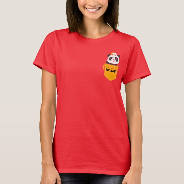 Min baby-damtröja t shirt (Framsida)
