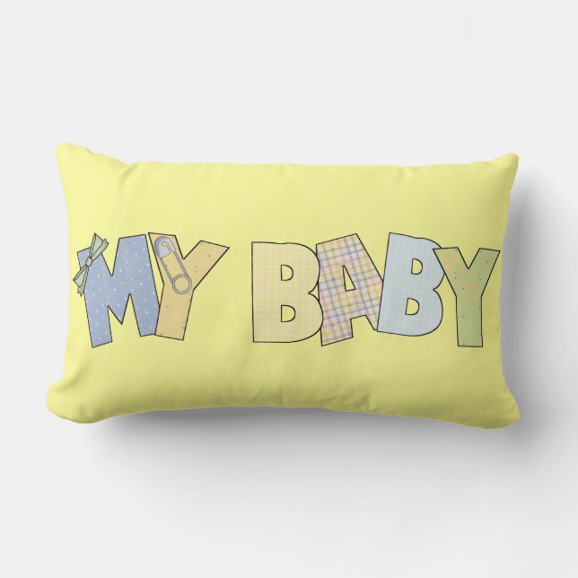 Min Baby-dekorationssovrum eller Nursery Pillow Lumbarkudde (Framsida)