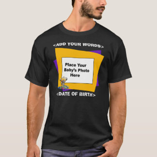 Min baby foto på ny pappa T-tröja T-shirt