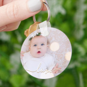 Min Baby-fotoAnpassningsbar Nyckelring