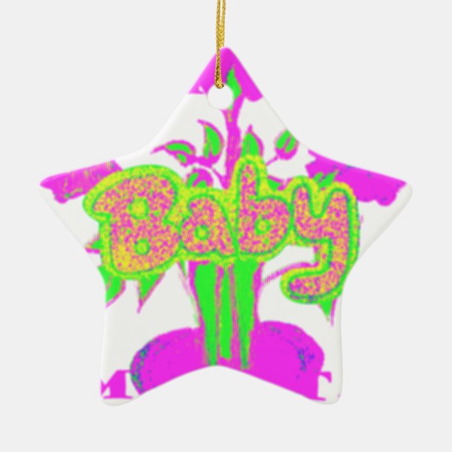 Min Baby Hakuna Matata Julgransprydnad Keramik (Framsidan)