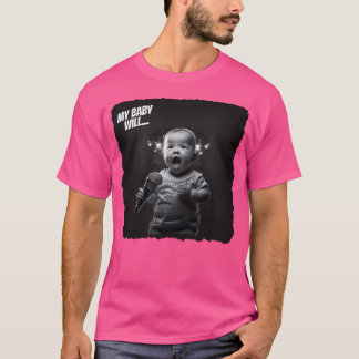 Min Baby kommer att sjunga. Underbart Baby Singer T Shirt