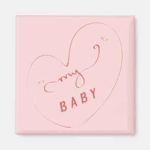 Min Baby Magnet Söt Magnet för Paret